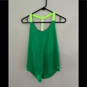 Nike dri fit green workout tank